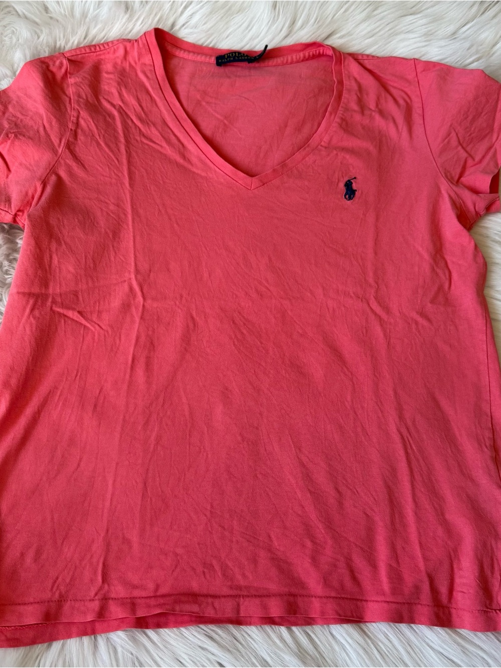 Polo by Ralph Lauren Coral Pink Crewneck Tee